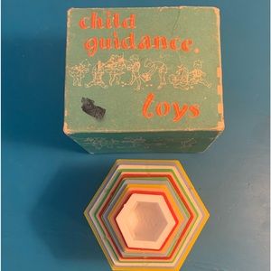 Archer Plastics Child Guidance Stacking Learning Tower Vintage Toy 12 pieces